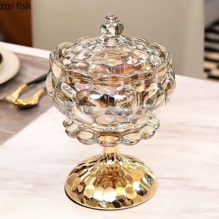 Bocal de rangement en verre nouveau classique post-moderne gris clair pour stockage de thé café collations et bonbons occasions spéciales-decoration-cuisine-pratique-durable