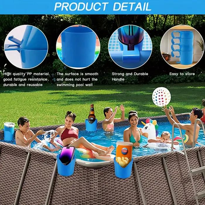 1 support multifonctionnel pour accessoires de piscine