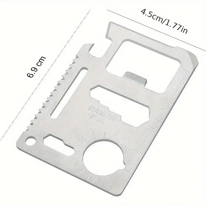 1/2 pièces Pack 11 en 1 carte de crédit multi-outil