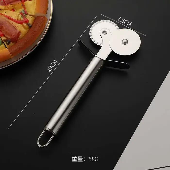 Coupe-Pizza à roue unique en acier inoxydable