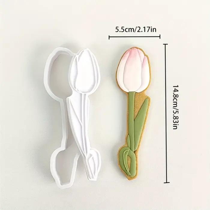 Moule à biscuits 3D en forme de tulipe