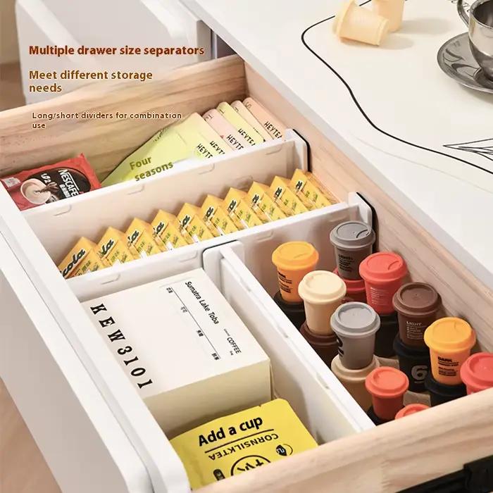 Séparateurs de tiroirs pour vêtements, sous-vêtements, chaussettes, boîte de rangement, planches de séparation pour ustensiles de cuisine, cosmétiques, combinaison libre