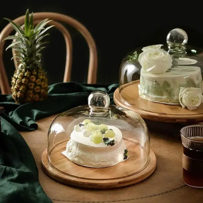 Présentoir à gâteaux, assiette à fruits avec couvercle