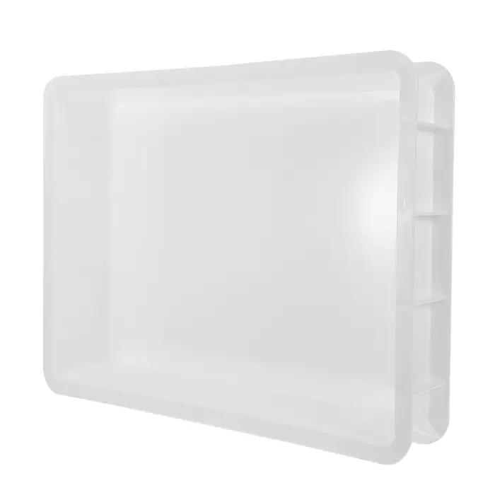 Bac de pousse à pizza empilable en plastique pour boulangeries et cuisines domestiques occasions spéciales levée de pâte à pizza efficace et durable