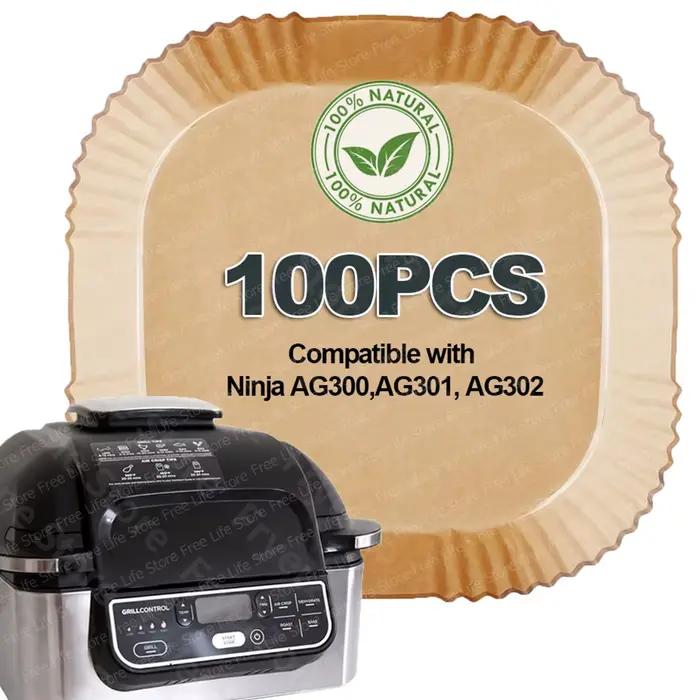 Revêtement en parchemin jetable pour friteuse à air Ninja AG301 Grill/AF141 Pro 4 en 1