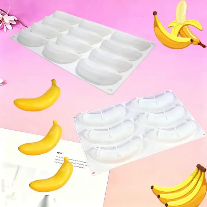 Moule en silicone 6/12 cavités pour gâteau mousse banane