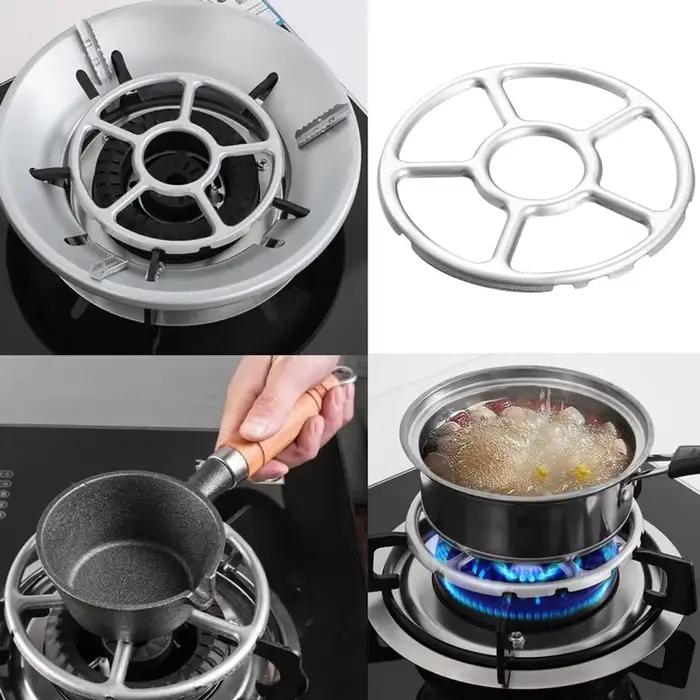 Support de cuisinière à gaz, support auxiliaire pour petit récipient, support antidérapant, anneau de support multifonctionnel, accessoires de cuisine