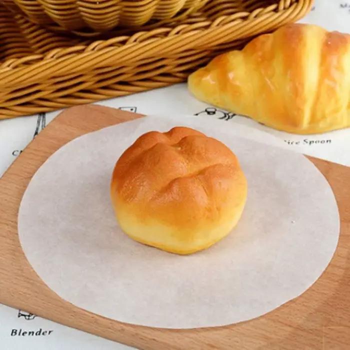 Plaques de papier parchemin ronds pour barbecue et cuisson à la poêle diamètre 15cm 20cm 23cm 100 pièces usage unique pour soirées et fêtes en famille ou entre amis