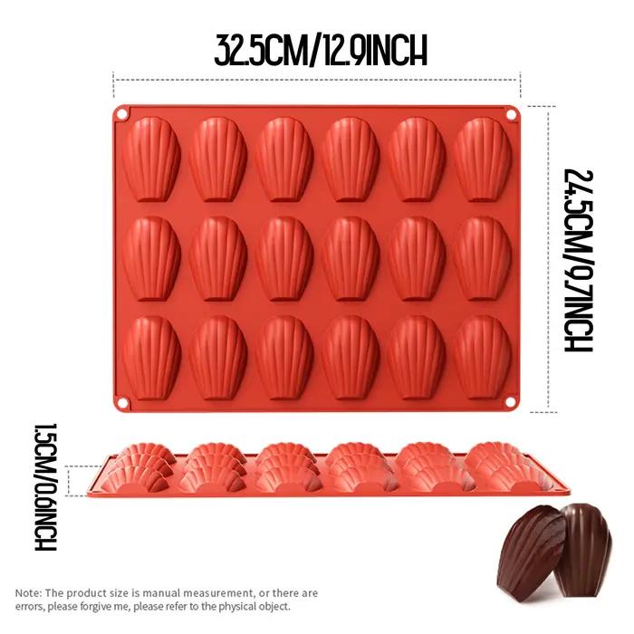 1 moule à madeleines en silicone de grande taille pour la cuisson
