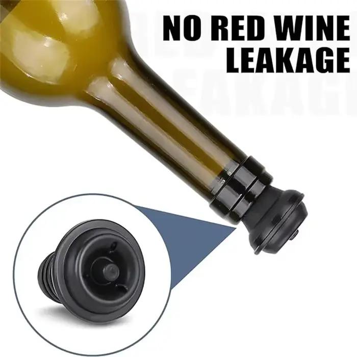 Ensemble de bouchons à vin sous vide en acier inoxydable pour conserver le vin blanc et la bière pour usage domestique et professionnel occassions spéciales