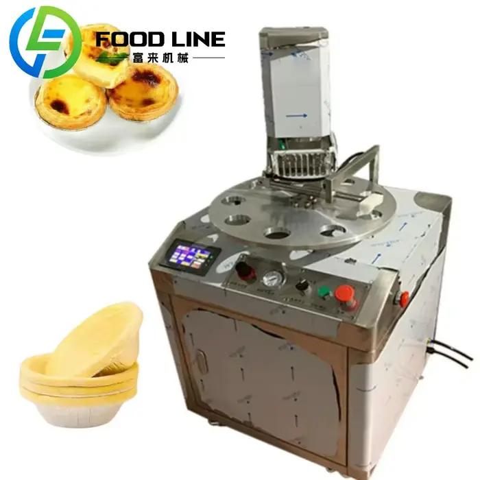 Machine à tarte aux œufs entièrement automatique pour la fabrication alimentaire professionnelle polyvalente et hautement productive