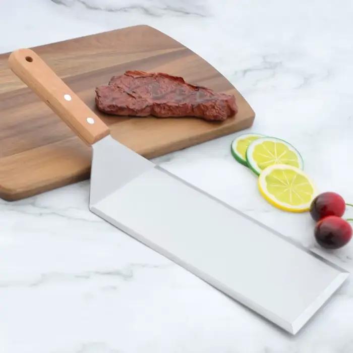 Spatule à griller à tête carrée ou rectangulaire avec lame