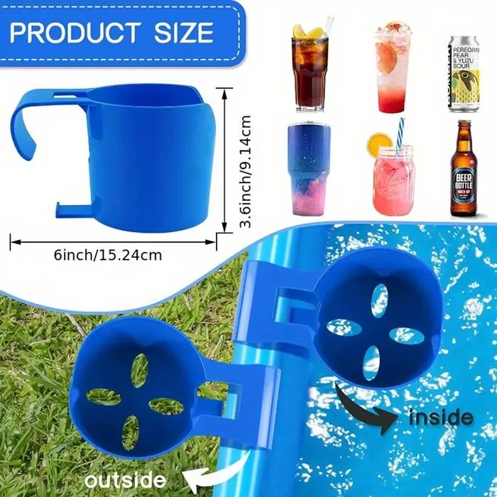 1 support multifonctionnel pour accessoires de piscine