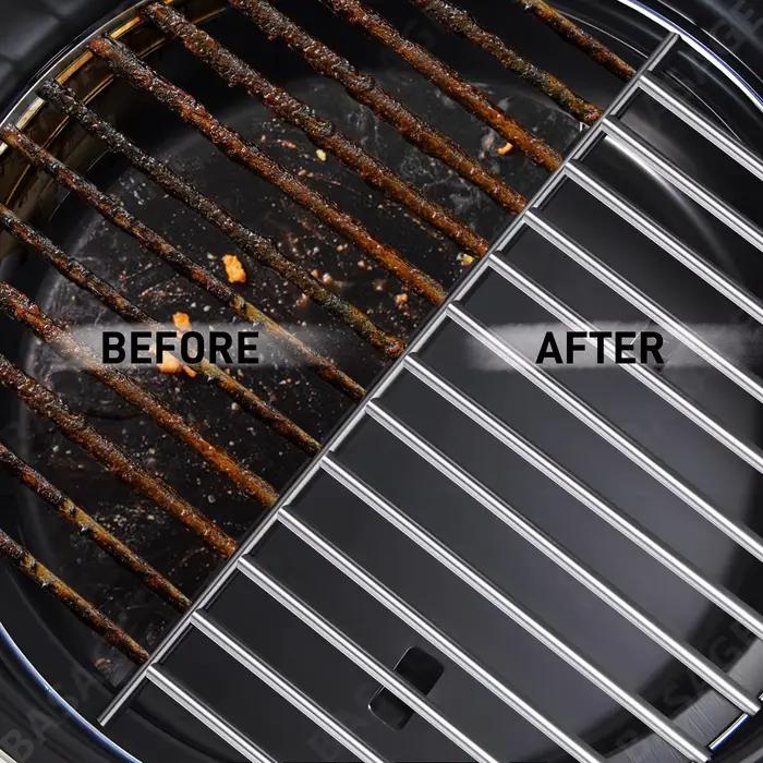 Brosse de gril sûre-brosse de barbecue sans poils-nettoyeur de barbecue en acier inoxydable résistant à la rouille-grands accessoires de grillades