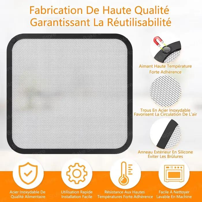 Grille anti-éclaboussures pour friteuse à air compatible avec Cosori TurboBlaze 5L-6.2L