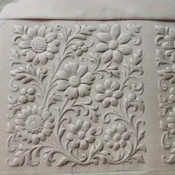 Rouleau d'argile de vigne marguerite victorienne texturé pour outil décoratif de motif Floral artisanal en céramique polymère