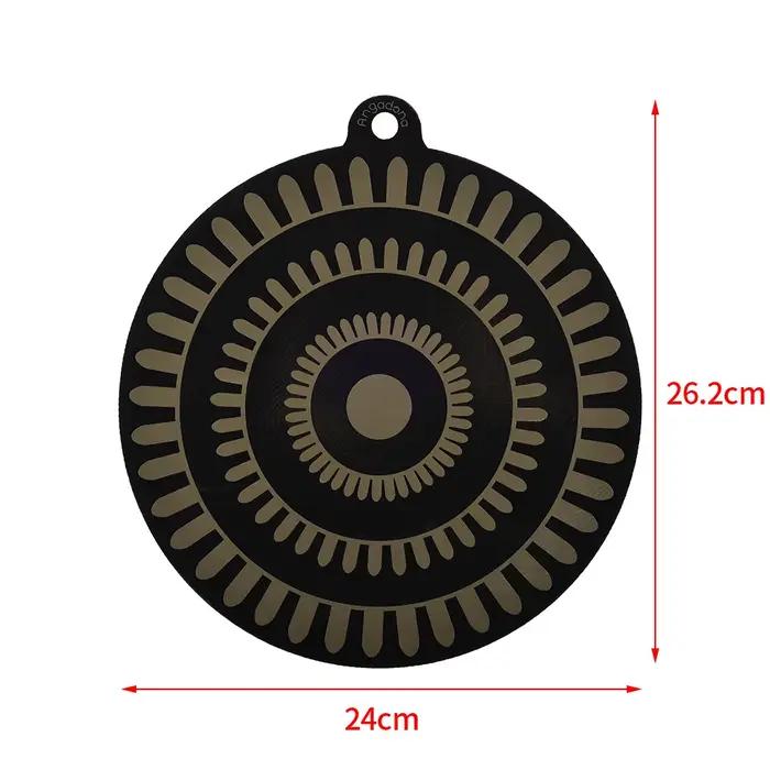 Tapis de protection en silicone pour plaque à induction noire antidérapant résistant aux hautes températures pour cuisine élégante et sécurisée occasions spéciales