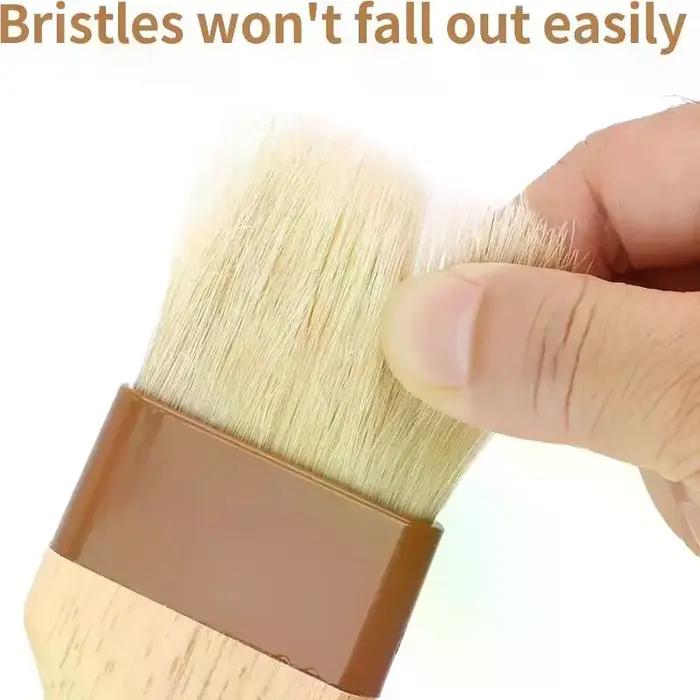 Brosses de cuisine, brosse à huile pour barbecue, manche en bois, brosses à poils, brosse plate pour pâtisserie, brosse à pâtisserie