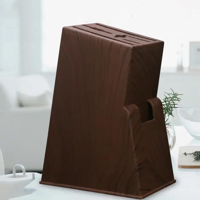 Porte-couteau opaque, dessus de seau Rangement des couverts en plastique Outil de coupe de cuisine T1