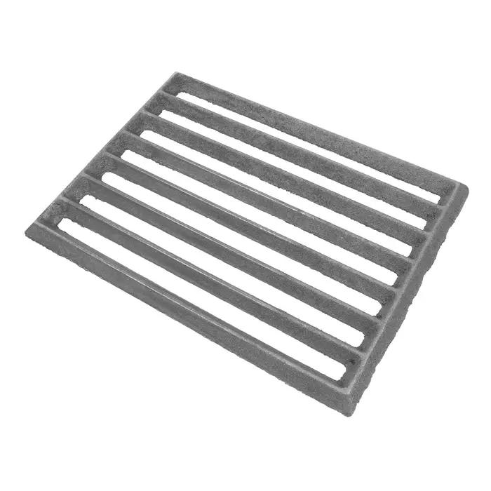 Grille de foyer rectangulaire en fonte robuste