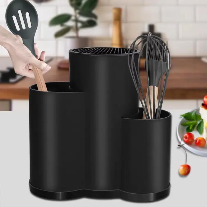 Porte-couteau ustensiles multi-usages cuisine couverts stockage cylindre boîte de rangement étagère de rangement étagère pour couteaux