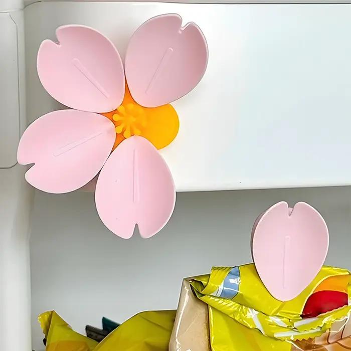 Clip alimentaire magnétique Sakura aimant décoratif fleur de cerisier pour réfrigérateur et bureau occasions spéciales
