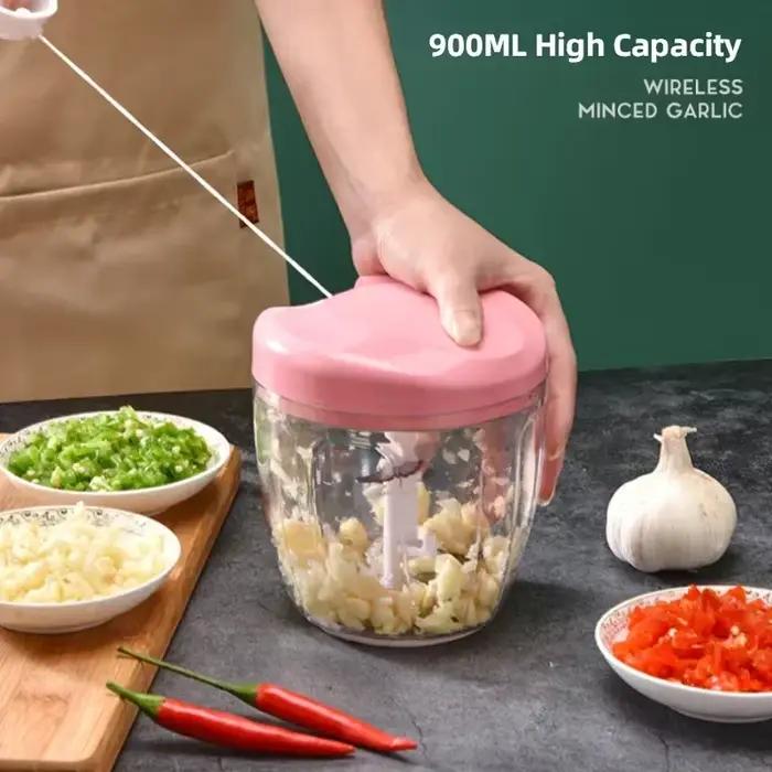 Nouveau broyeur coupe-oignon végétal accessoires de cuisine 500/900ML hachoir à viande manuel