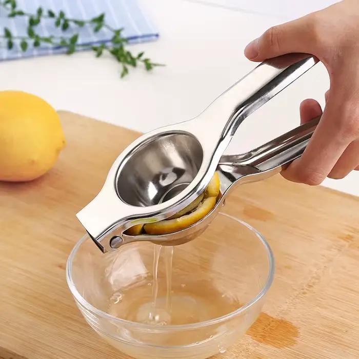Presse-citron manuel en acier inoxydable, processeur, accessoires de cuisine, jus de fruits, presse-agrumes, Orange, presse-citron