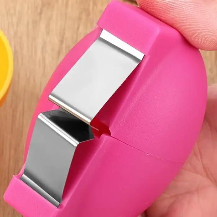 Nouvel ouvre-coquille d'œuf portatif PP, outil créatif d'ouverture de coquille d'œuf en acier inoxydable pour œufs crus