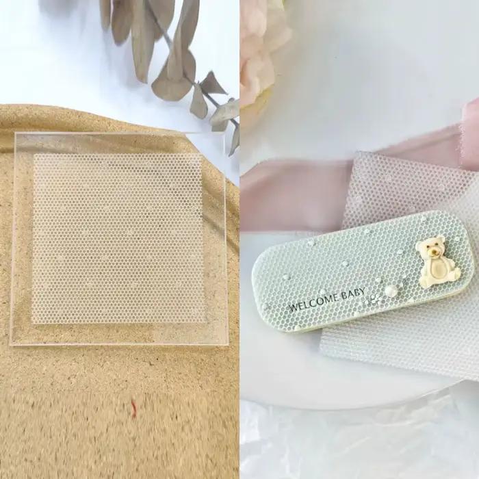 Nouveau modèle de gâteau en dentelle à pois PMMA
