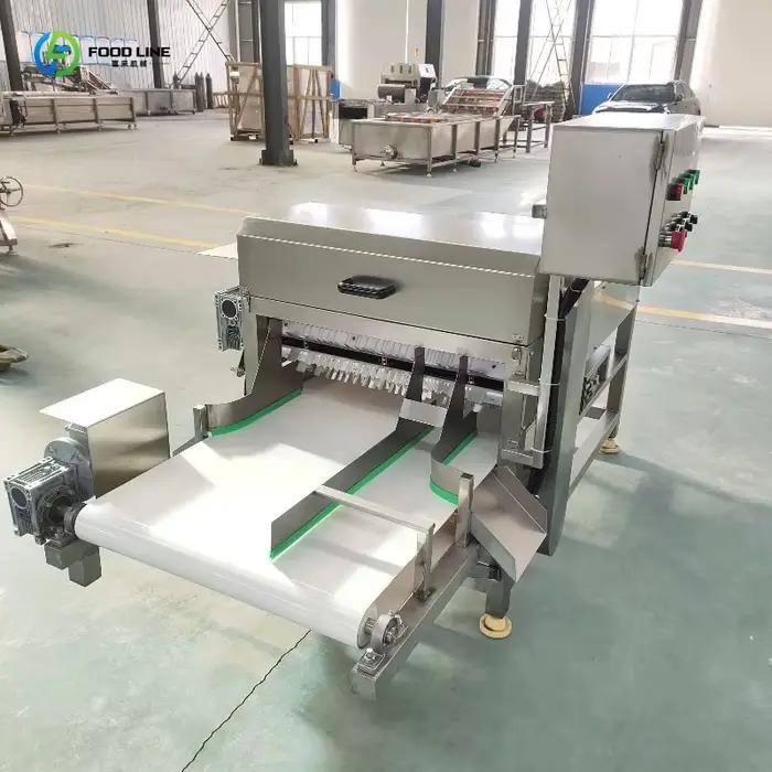 Trancheuse électrique industrielle personnalisée pour sardines congelées, coupe-viande frais multifonctionnel, équipement complet de transformation du poisson