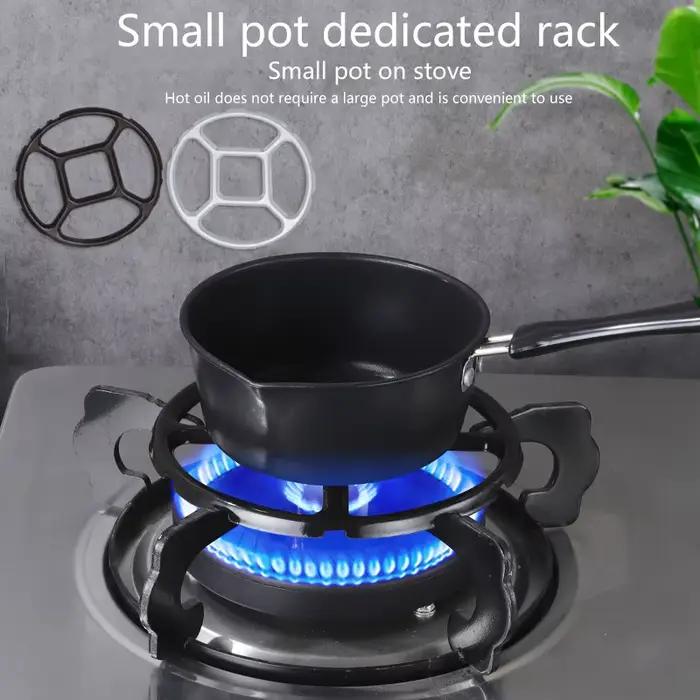 Support de poêle auxiliaire T1 en galvanisé avec émail pour cuisson stable et sûr à offrir pour cuisine et bricolage