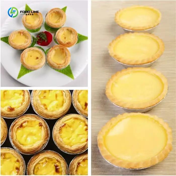 Machine à fabriquer des coquilles de tarte aux œufs commerciales personnalisées, équipement de fabrication de pastel de nata