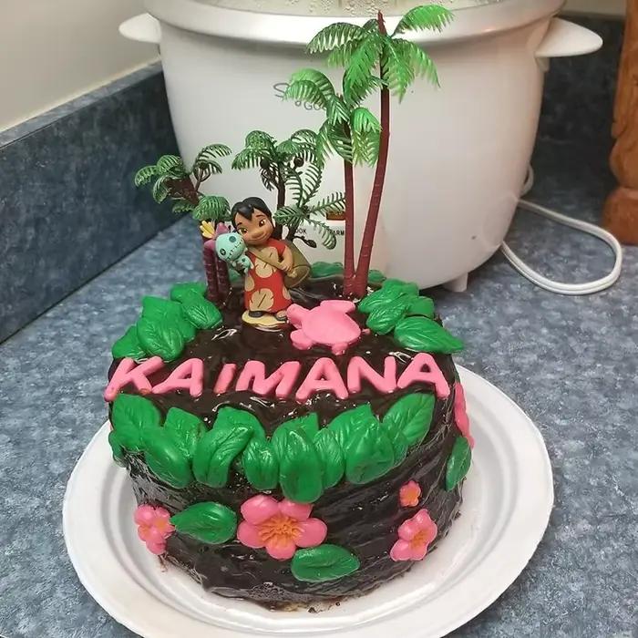 Décoration de Gâteau en Forme de Palmier avec Noix de Coco Plante Tropicale Occasion Spéciale Fête d'Anniversaire Mariage Baptême