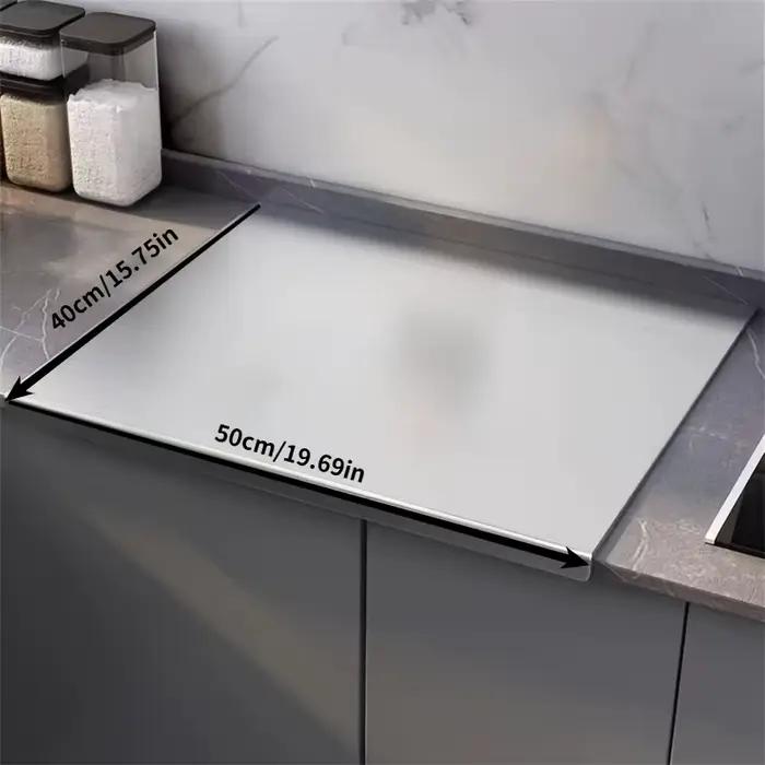 Grande planche à découper pliable en acier inoxydable, outils de cuisine, barbecue, articles de cuisine, accessoires de cuisine pour la maison et l'extérieur
