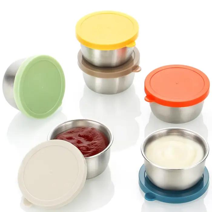 Lot de 3 récipients hermétiques en acier inoxydable 304 pour sauces