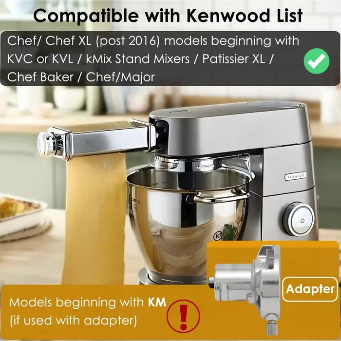 Accessoire à nouilles en acier inoxydable SUS304 pour Kenwood, rouleau à pâtes Lasagne, coupe-fettuccine, coupe-spaghetti, adaptateur pour Kenwood