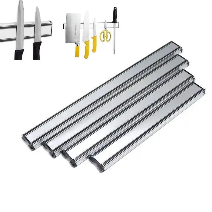 Porte-couteau magnétique bande bloc support polyvalent cuisine porte-ustensiles en acier inoxydable cuillère fourchette couteau organisateur