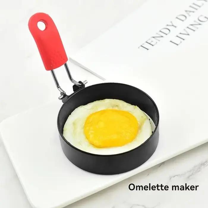 Lot de 3 moules ronds pour omelettes