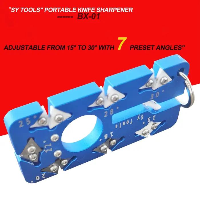 Aiguiseur de couteaux portable réglable à 7 angles
