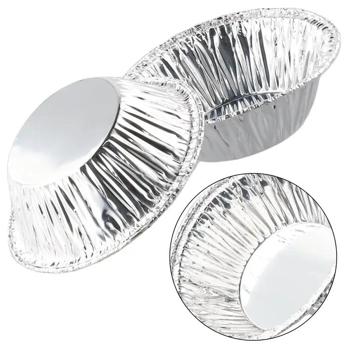 Moule à Tarte aux emoufs en Aluminium, Mini Pot à Poulet, Plaque de Cuisson, Antiadhésif, 18/100 Pièces