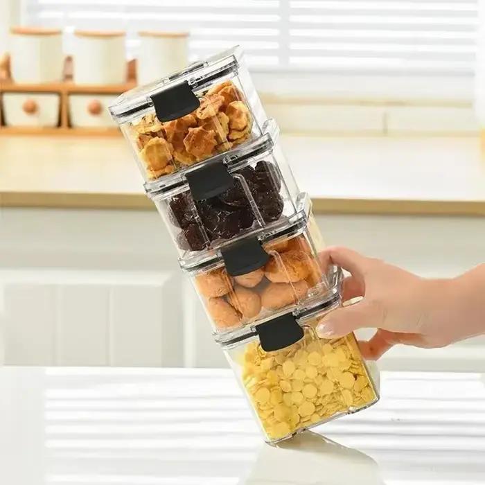 Nouvelle boîte de rangement hermétique en plastique pour cuisine