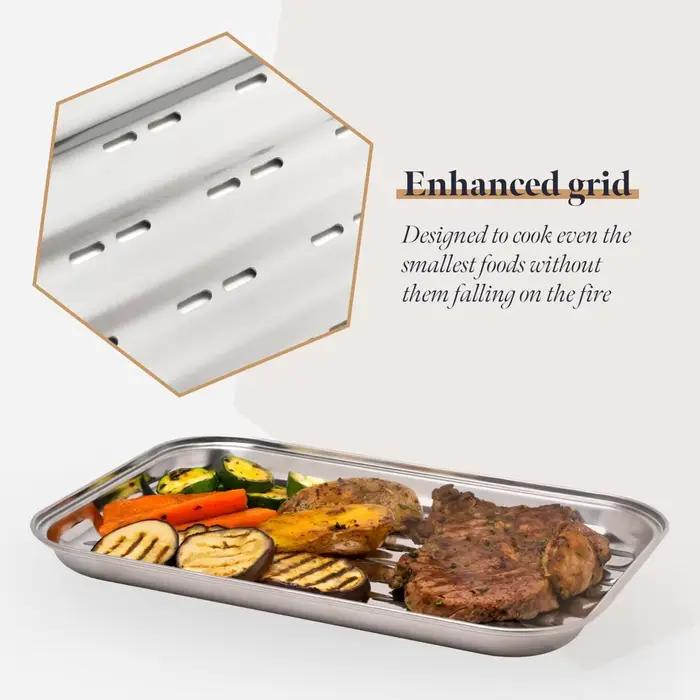 Plaque de barbecue en acier inoxydable