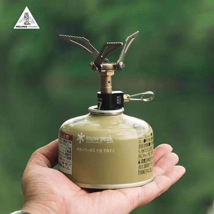 Mini Poêle Extérieur Cuisinière à Gaz Léger Pliable pour Randonnée Alpinisme Camping Occasions Spéciales