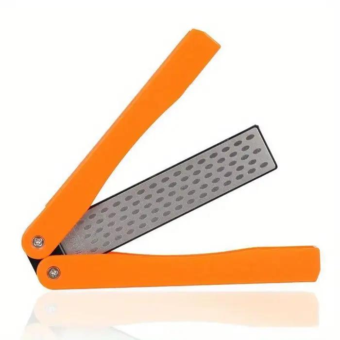 Aiguiseur de couteaux pliable double face