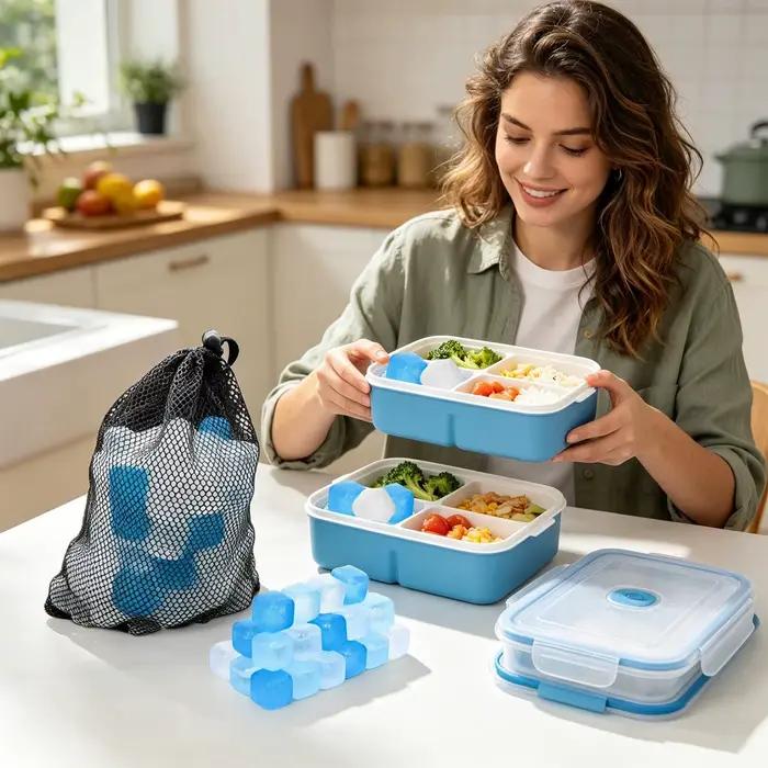Glaçons Réutilisables 100 Pièces Blocs de Refroidissement