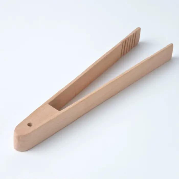 Pinces de cuisine, ustensile de cuisine en bois pour la cuisson