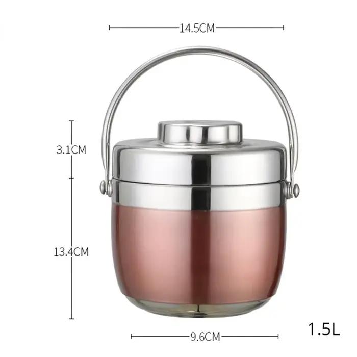 Thermos isolée sous vide en acier inoxydable 304 pour repas chauds et aliments emballés occasions spéciales pique-nique déjeuner d'entreprise