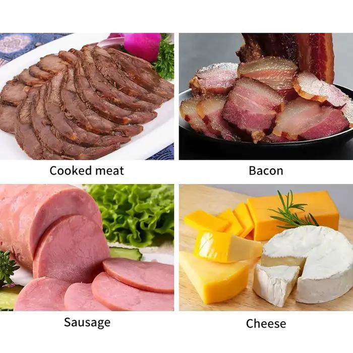 Machine à trancher la viande cuite, coupe-viande électrique pour biltong, trancheuse automatique de jambon