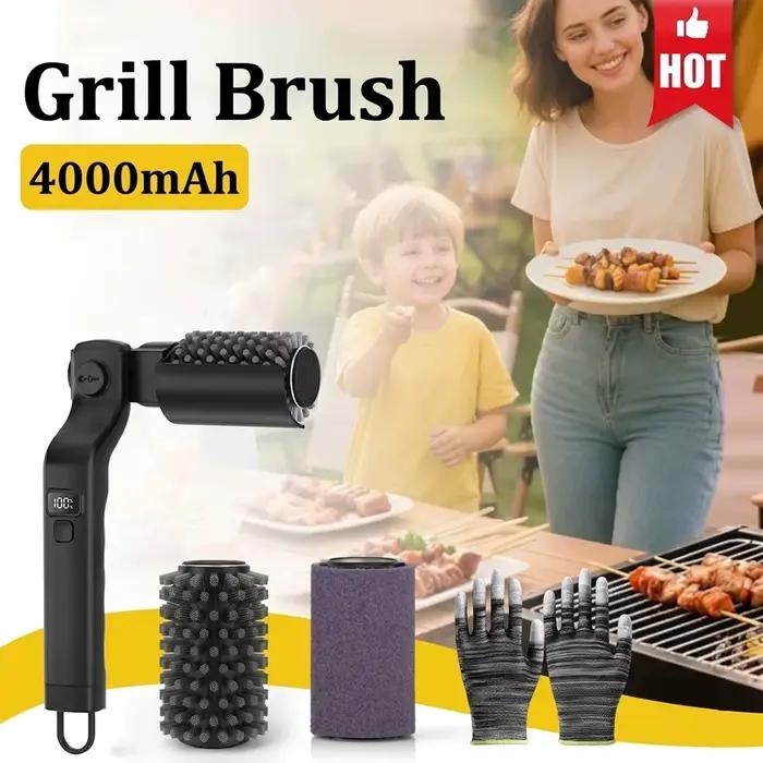 Brosse de nettoyage électrique pour barbecue